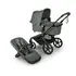 Carucior 2 in 1 Bugaboo Fox 5 Renew - Black Forest Green, Culoare: Verde inchis, Model: 2 in 1  - ExclusivMAG.ro