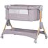 Patut co-sleeper pliabil Chipolino SleepNFold platinum, Culoare: Gri deschis, Dimensiuni: 80x50 - poza 2 - ExclusivMAG.ro