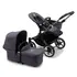 Carucior Bugaboo Donkey 5 Mono - Graphite Stormy Blue, Culoare: Albastru inchis, Model: 2 in 1  - ExclusivMAG.ro