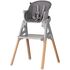 Scaun de masa Chipolino Multi 4 in 1 charcoal, Culoare: Gri - poza 5 - ExclusivMAG.ro