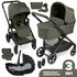 Carucior 3 in 1 City Life Avocado - ABC Design, Culoare: Verde inchis, Model: 3 in 1  - ExclusivMAG.ro