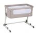 Patut co-sleeper 2 in 1 Together Beige BabyGo, Culoare: Crem, Dimensiuni: 95x65