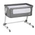 Patut co-sleeper 2 in 1 Together Grey BabyGo, Culoare: Gri, Dimensiuni: 95x65