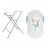 Badabulle - Set cadita ergonomica si suport pentru cadita Fun - White  - ExclusivMAG.ro