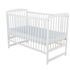 Patut din lemn BabyNeeds Ola 120x60 cm, Alb