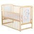 Patut din lemn BabyNeeds Timmi 120x60 cm, cu laterala culisanta, Natur