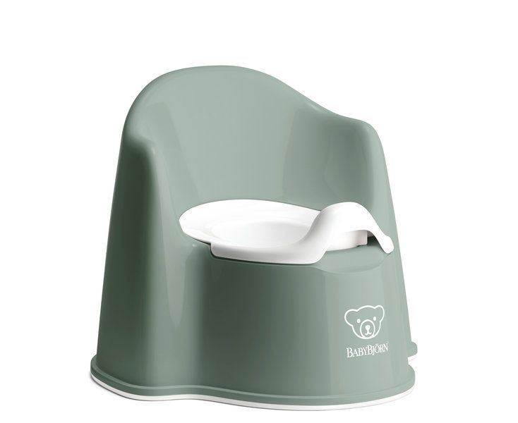 BabyBjorn Olita cu protectie spate Potty Chair Deep Green